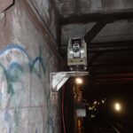 Automated surveying equipment monitoring a tunnel
