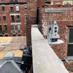 Automated optical structure equipment surveying a building